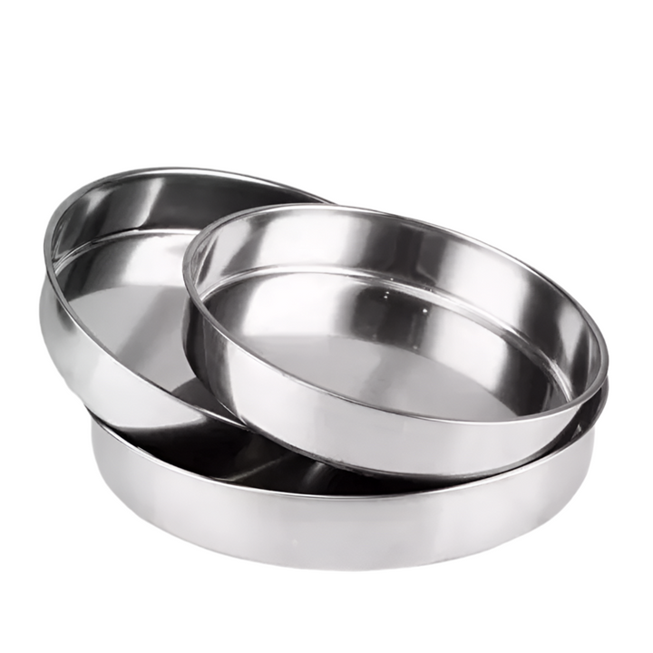 Hoffmans Rustfrit Stål Ovnfade Sæt 3 stk. 28-32-35 cm