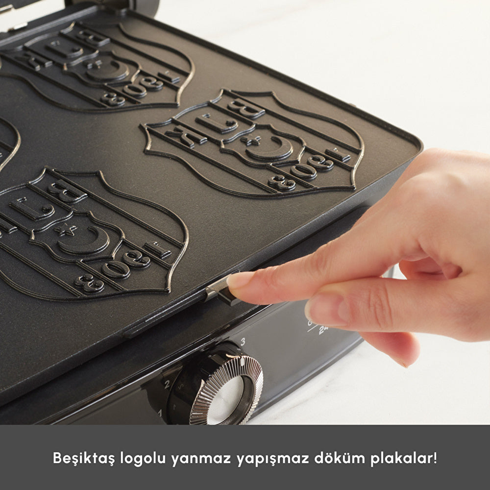 Karaca x Beşiktaş - Gastro Grill Glass Grill &amp; Toastmaskine - 2400 W