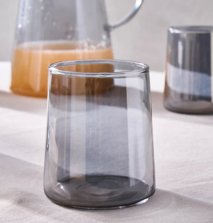 Karaca Serene 7-dele tumbler-glas sæt – Antrasit