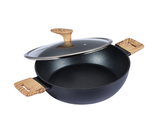 Serveringspande med låg 28 cm – Maple Wood