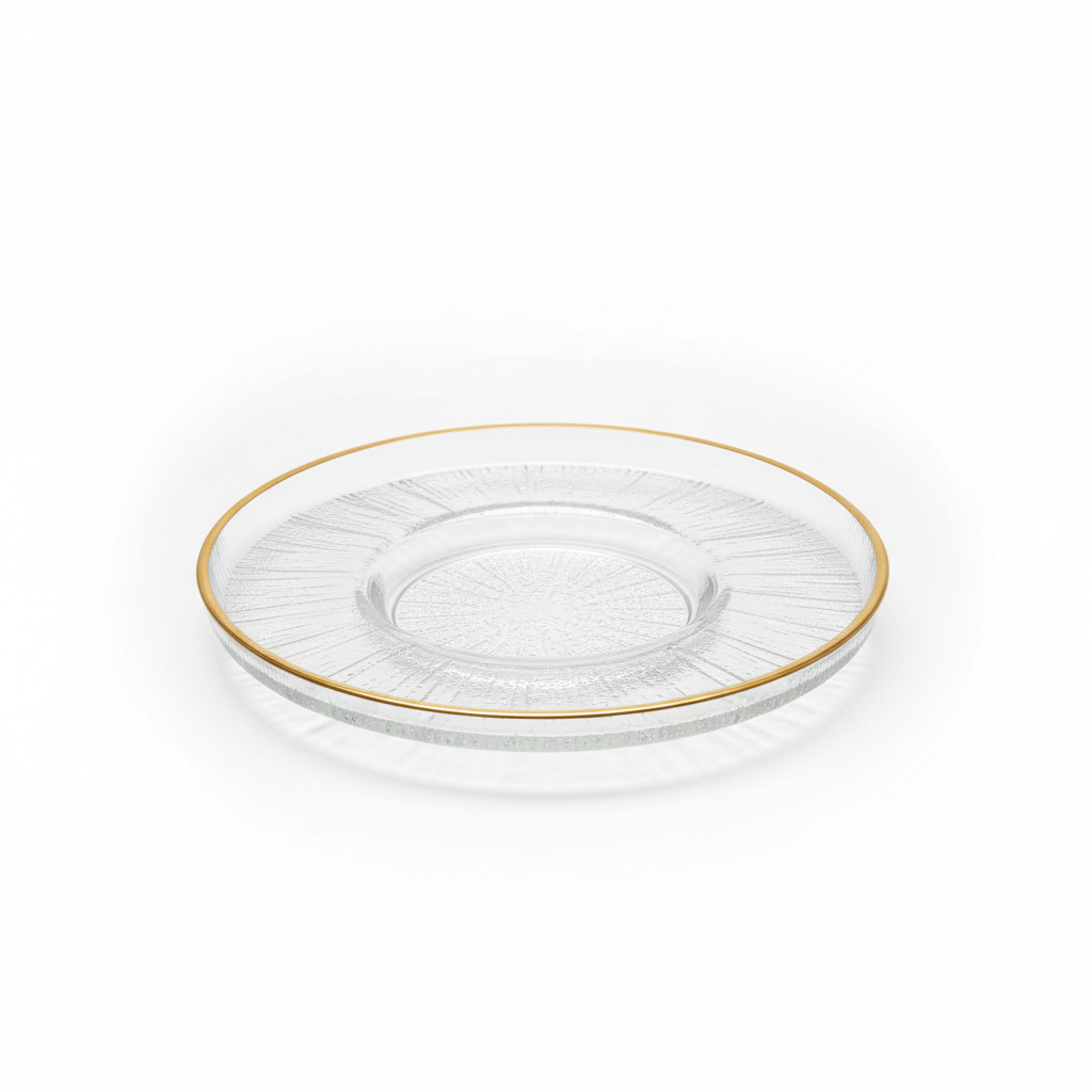 Bricard Rexy Underkoppesæt 6 stk. - Transparent/Guld - 12 cm