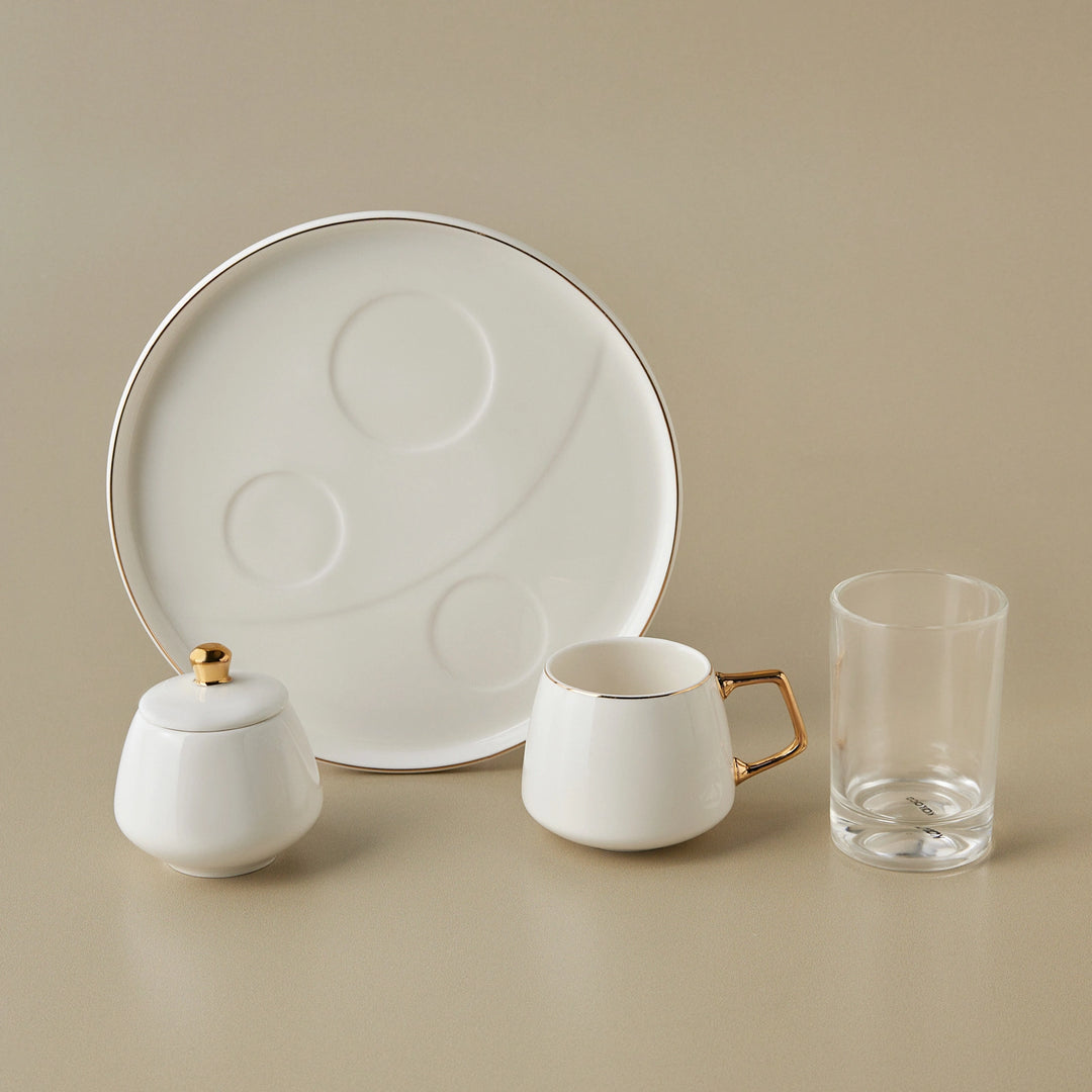 Karaca - Streamline Saturn - Kaffeserveringssæt til 1 person – 100 ml