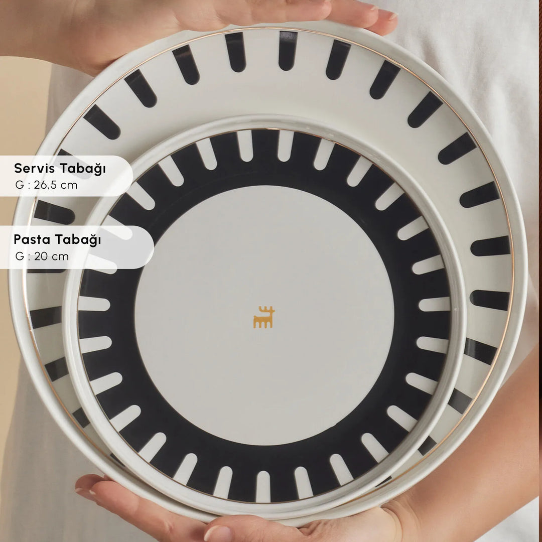 Karaca Stream Bone Kore Plus – 24 dele Middagsservice til 6 personer