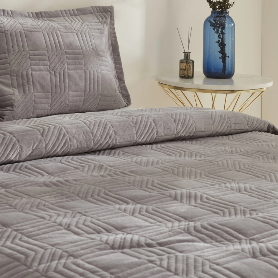 Karaca Home Sally dobbeltseng-overkast sæt – Grå