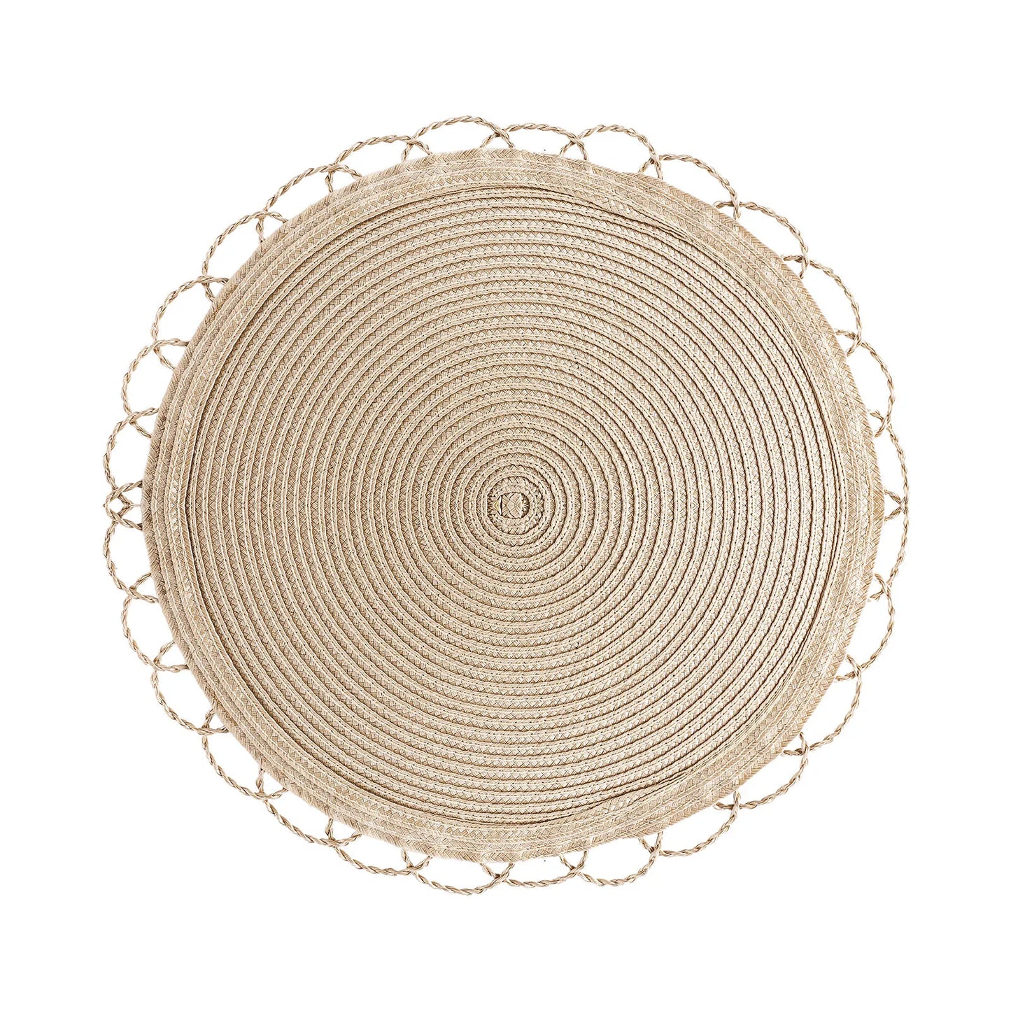 Karaca Katy 2 dele dækkeserviet - Natur, 38 cm