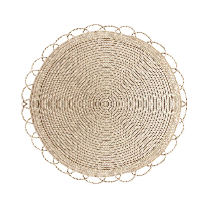 Karaca Katy 2 dele dækkeserviet - Natur, 38 cm