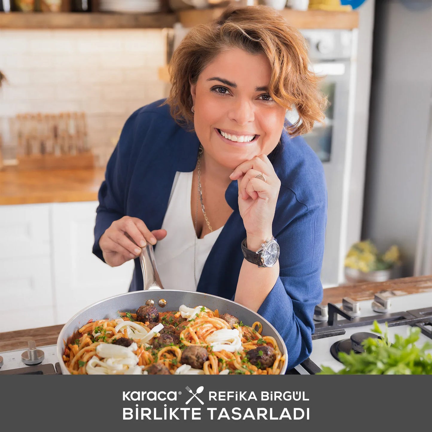 Karaca x Refika Swiss Crystal Creamy Metal Gryde – 20 cm