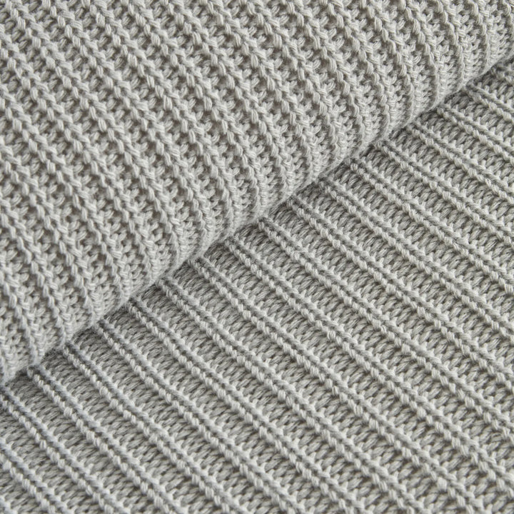 Karaca Home Cool Touch Dobbelt Strik Sengetæppe Grå, 200x220 cm