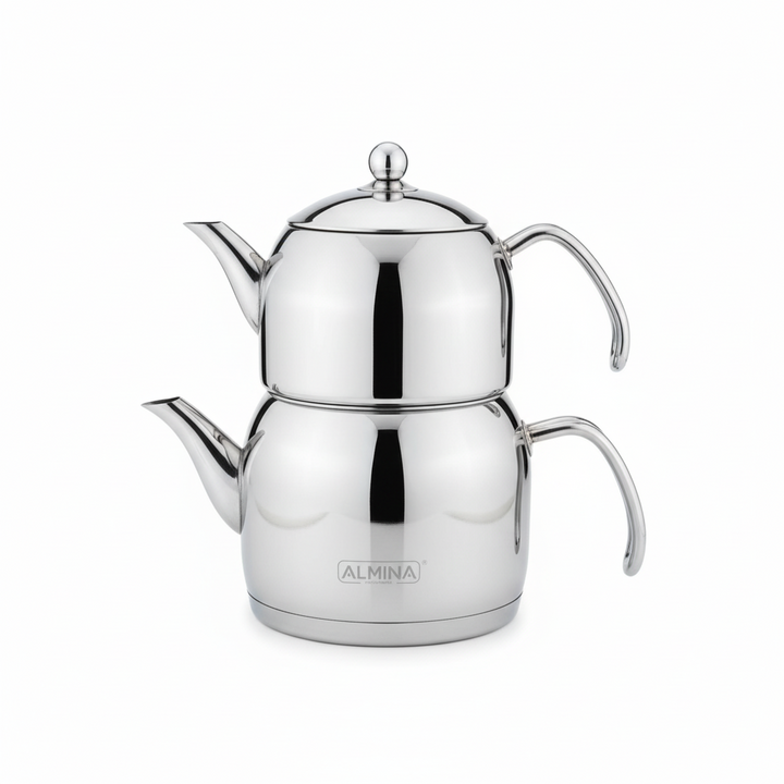 Almina Liya Large Tekandesæt 1,5 Liter / 3 Liter - Rustfrit stål - Induktion