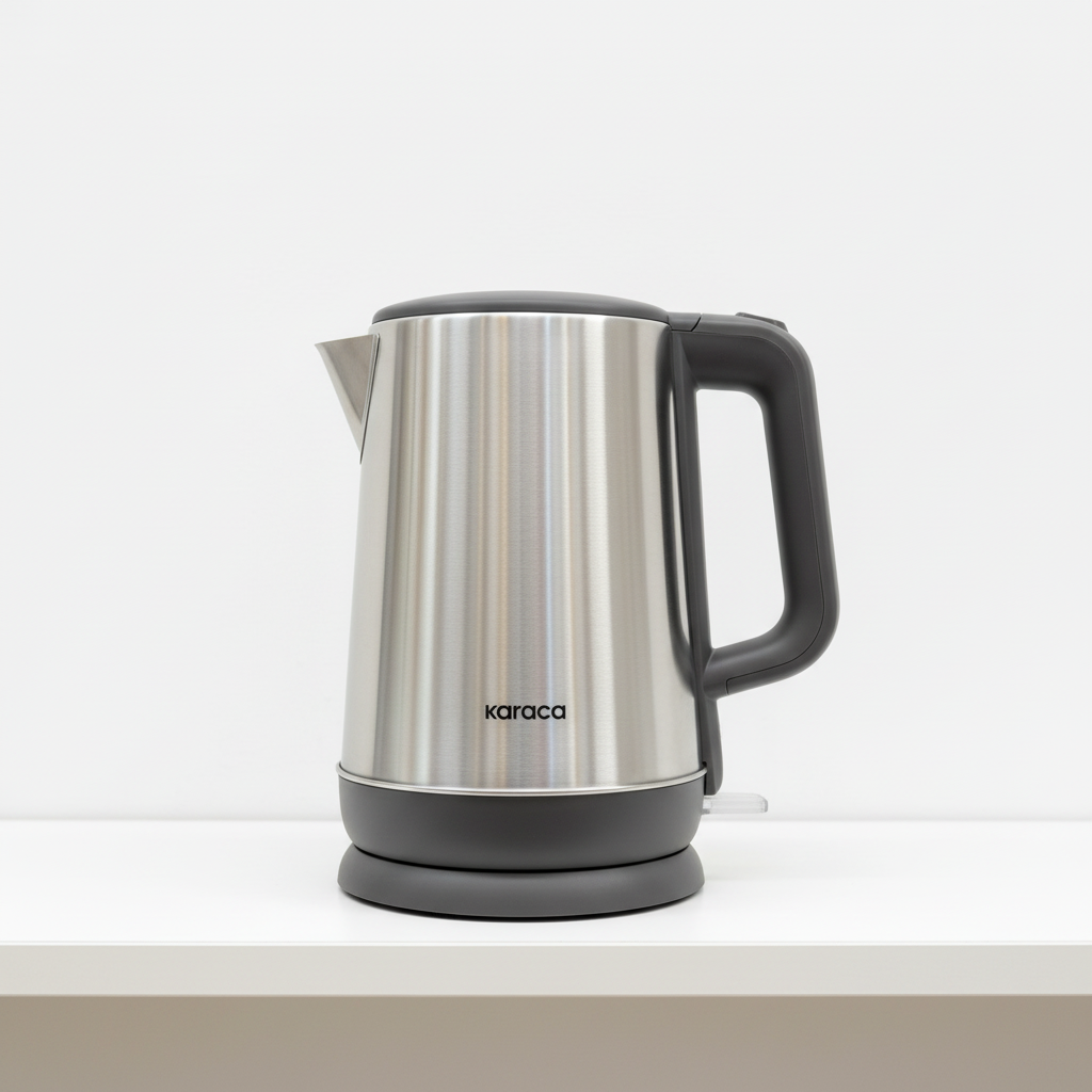 Karaca Series 2409 Rustfrit Stål Vandkedel Sølv 2200W, 1,7 Liter