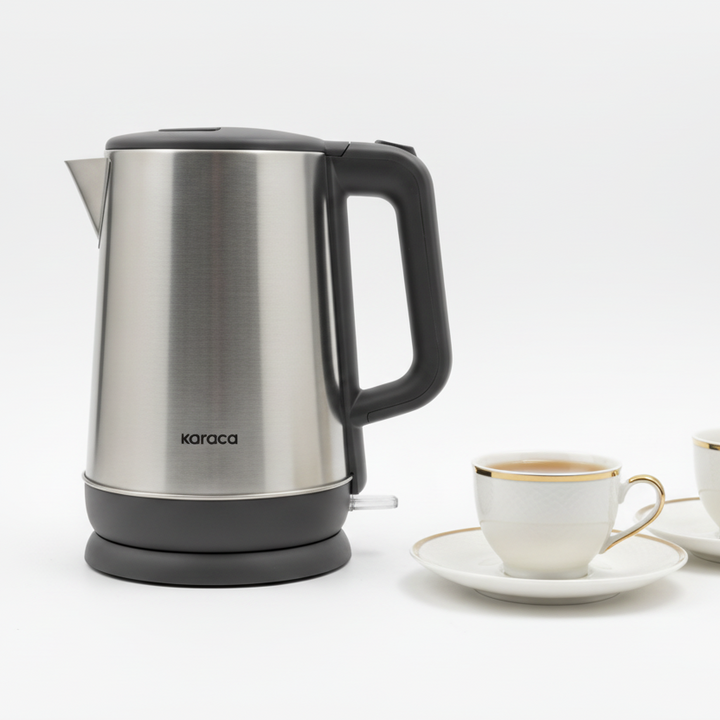 Karaca Series 2409 Rustfrit Stål Vandkedel Sølv 2200W, 1,7 Liter