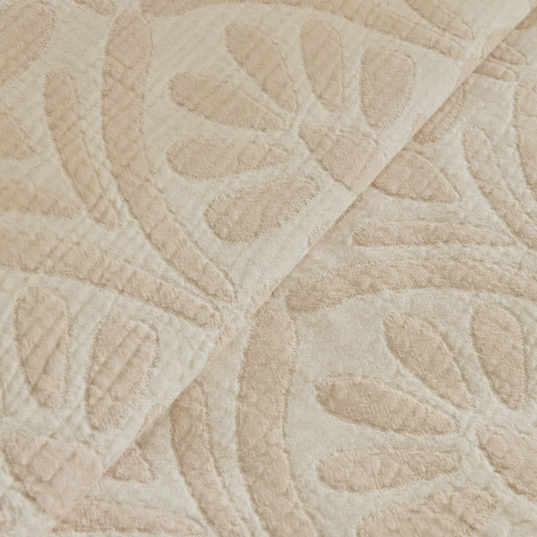 Karaca Home Shailyn Broderet Musselin Sengetæppesæt 200x220 cm (Dobbeltseng) | Rosa