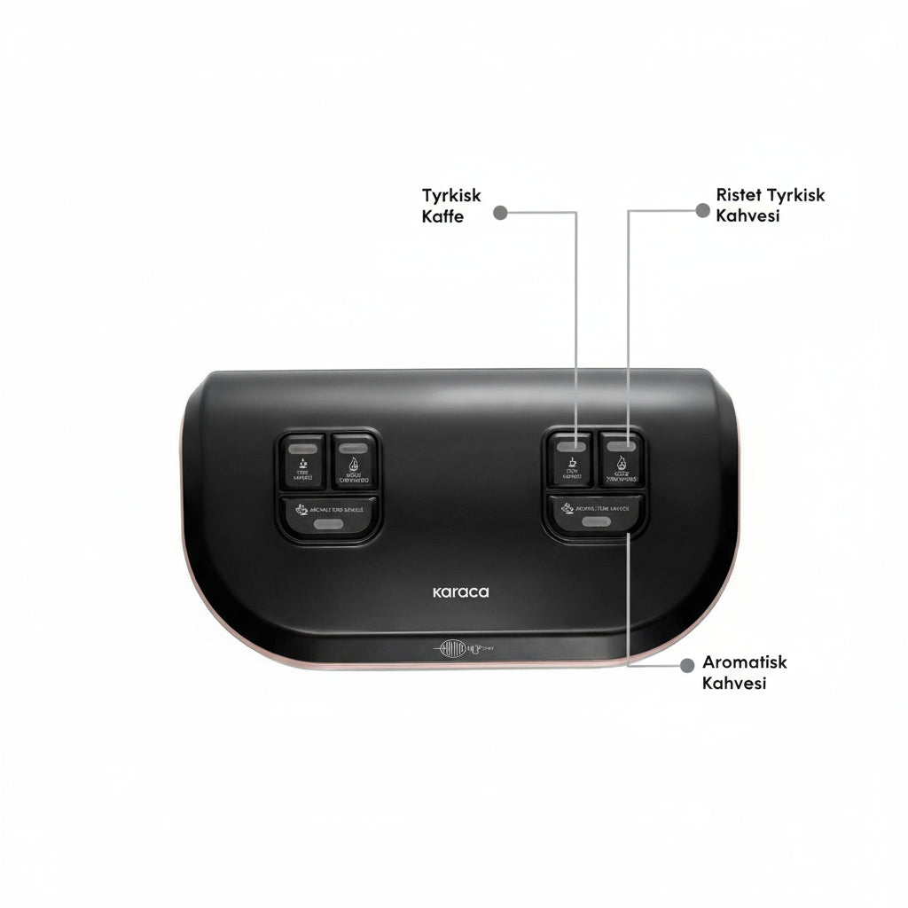 Karaca Hatır Hüp Düet Aroma – Dobbelt Tyrkisk Kaffemaskine | Rosaguld