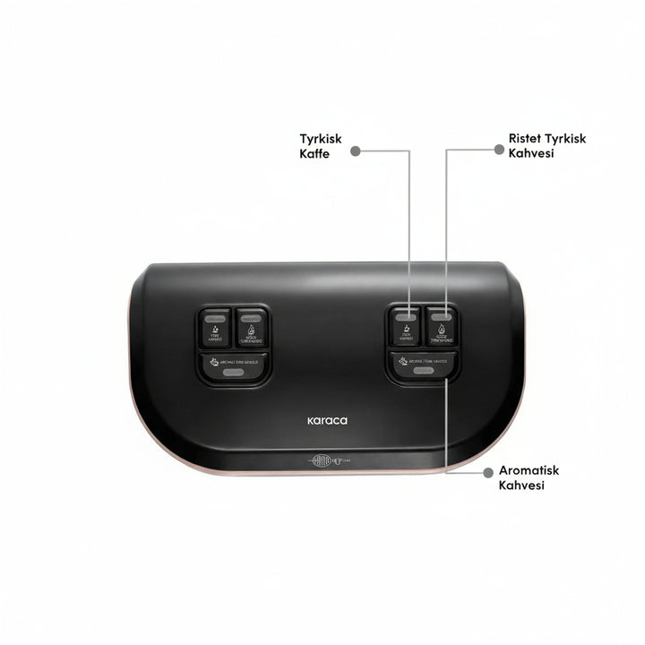 Karaca Hatır Hüp Düet Aroma – Dobbelt Tyrkisk Kaffemaskine | Rosaguld