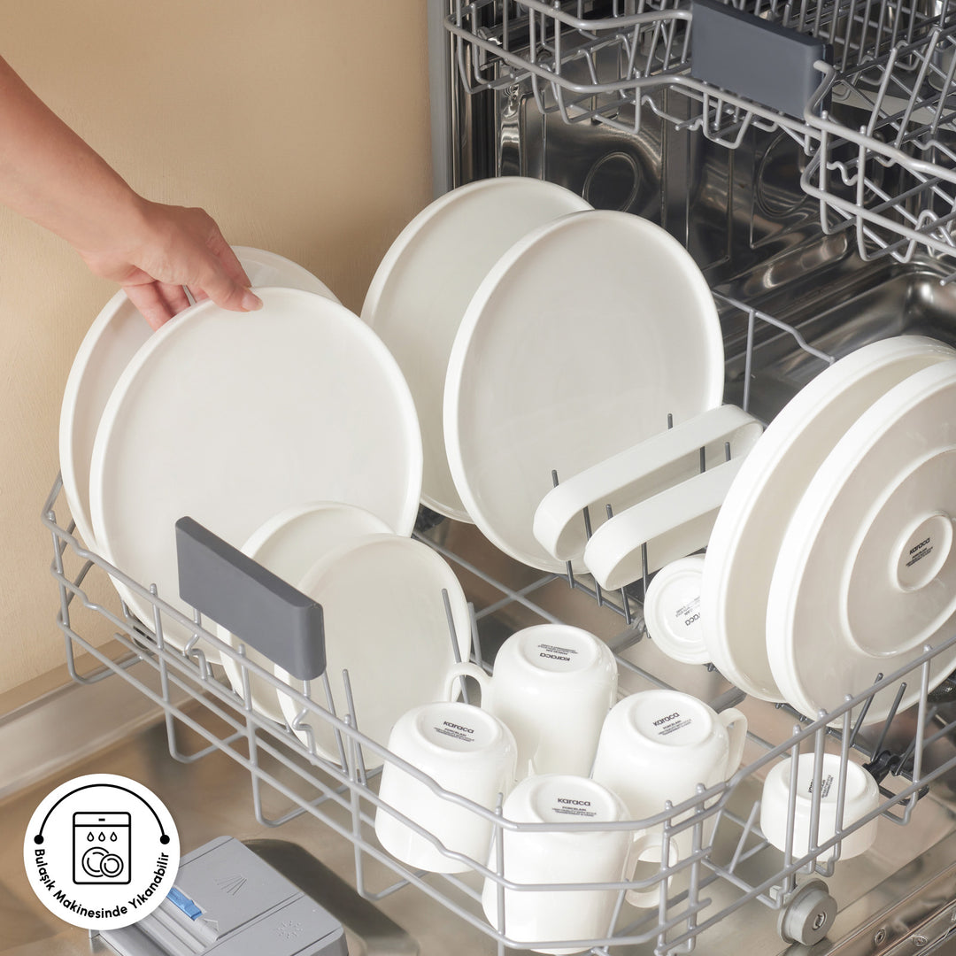 Karaca Forever Bone Surface 32 dele 6-personers morgenmadssæt