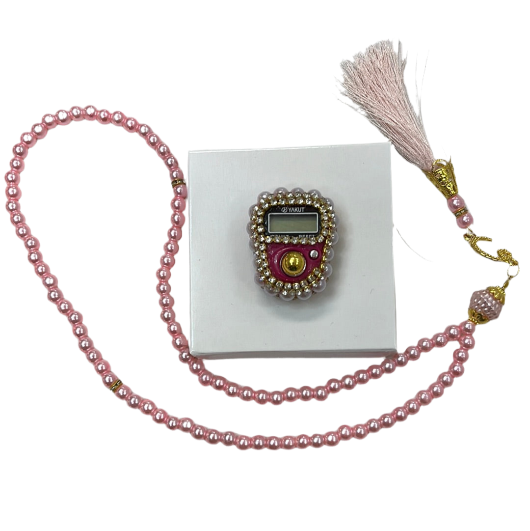 Yakut Tasbihkæde (Bedeperler) og Digital Tæller - Flere Farver
