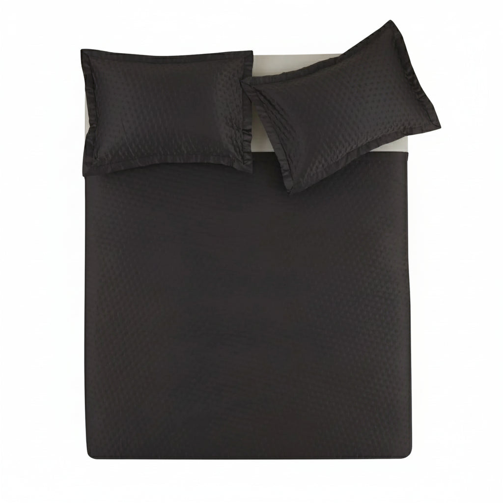 Karaca Home Alice – Dobbeltseng Sengetæppesæt 240x250 cm, Antracit