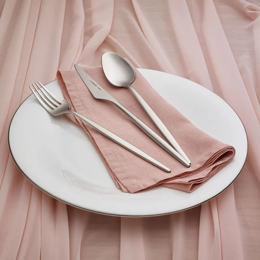 Karaca 316 Premium Moongate Sølv – Bestiksæt til 12 personer, 84 dele