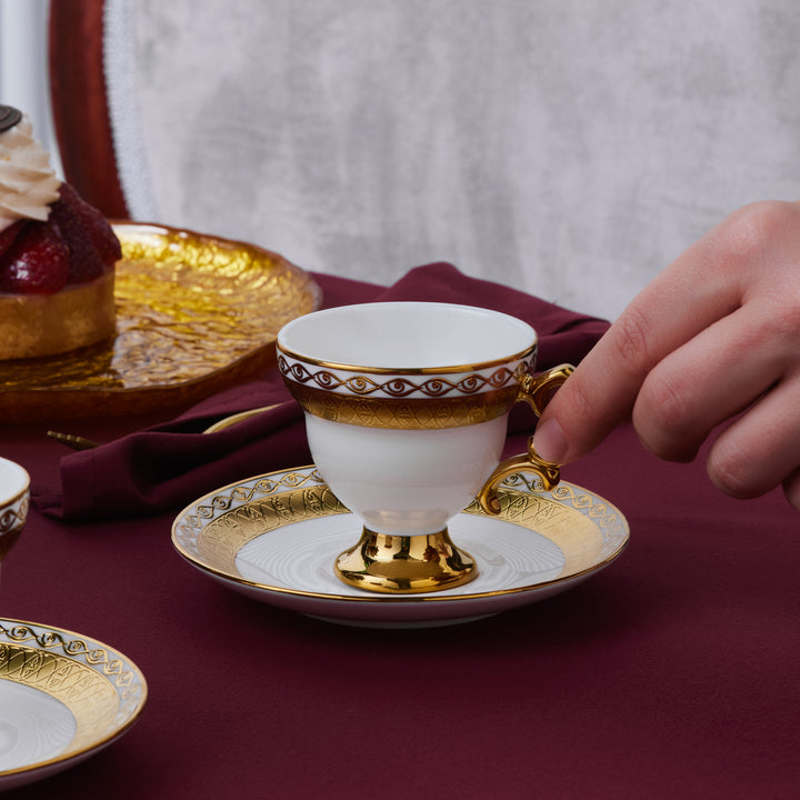 Karaca Hürrem Kaffekop til 6 Pers. – 90 ml