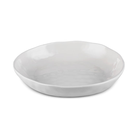 Karaca Bomonti Dyb Tallerken – 21 cm - Hvid Porcelæn