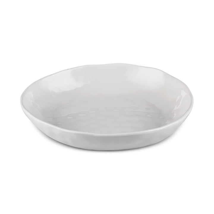 Karaca Bomonti Dyb Tallerken – 21 cm - Hvid Porcelæn