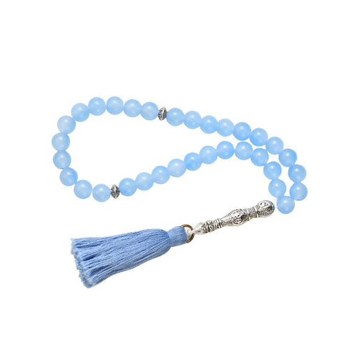 Finest Choice Lav-Selv-Tasbihkæde (Bedeperler) - Blå Farve