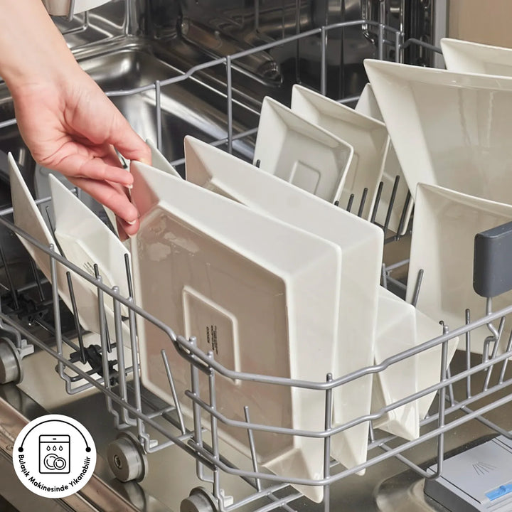 Karaca Forever Bone Origami Morgenmadssæt 26 dele 6-personer