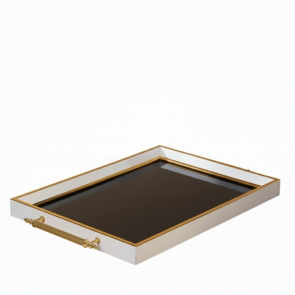 Karaca Aster Rektangulær Serveringsbakke 49x29 cm, Marineblå