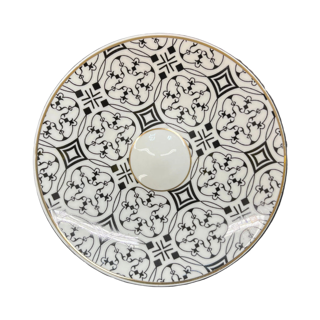 Schäfer Chalisa Kaffesæt 190 ML - SORT/HVID/ROSAGULD - 12 DELE - 6 PERSONER