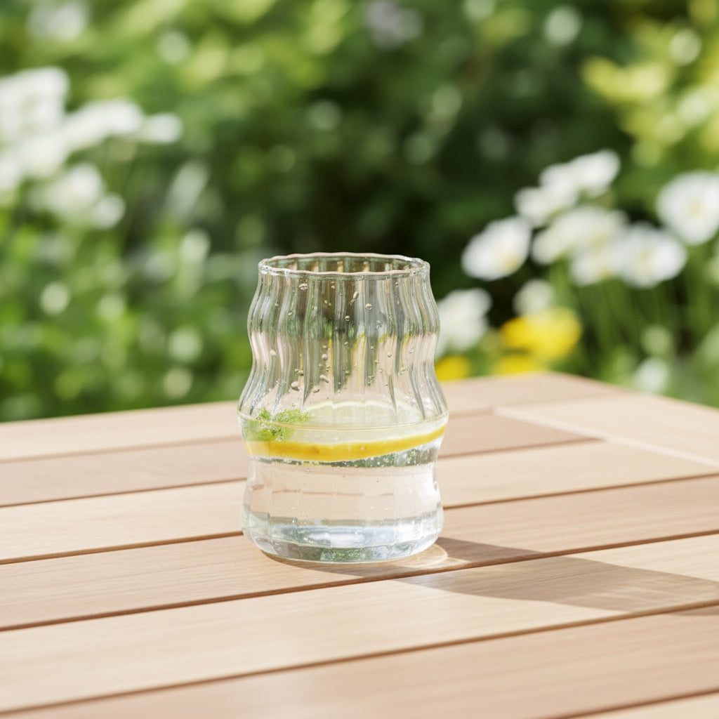 Diamonds - Rillet Drikkeglassæt - 500 ml. | Glas | Transparent | 6 stk.