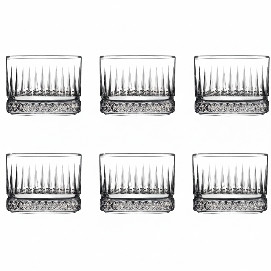 Almina Eternal Kvadratisk Glasskålesæt 6 stk. 260 ML