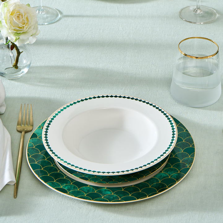 Karaca Forever Bone Zümrüt Spisestel – 24 dele til 6 personer