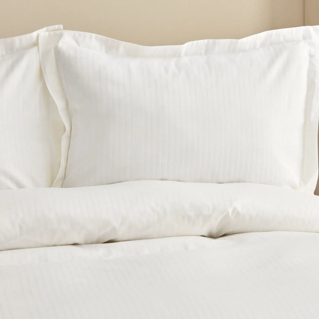 Karaca Home Uniq – Dobbeltseng Sengetøjssæt 200x220 cm | 100% Bomuldssatin | Hvid