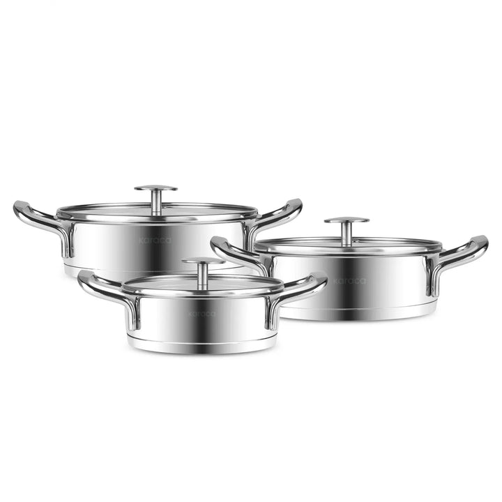 Grydesæt med 3 gryder - Karaca Vapor