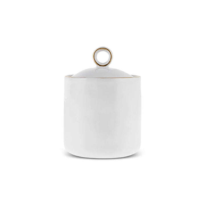 Karaca Lina Badeværelsessæt – 4 Dele - Elegant Hvid & Guld