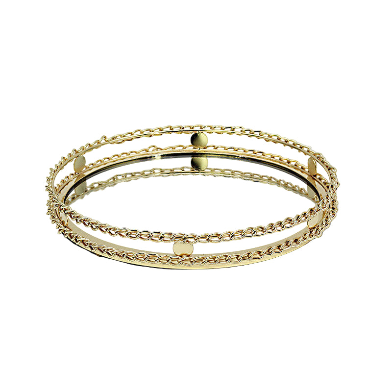 Schäfer Fenya Dekorations Glasfad Guld 25 cm – Rund