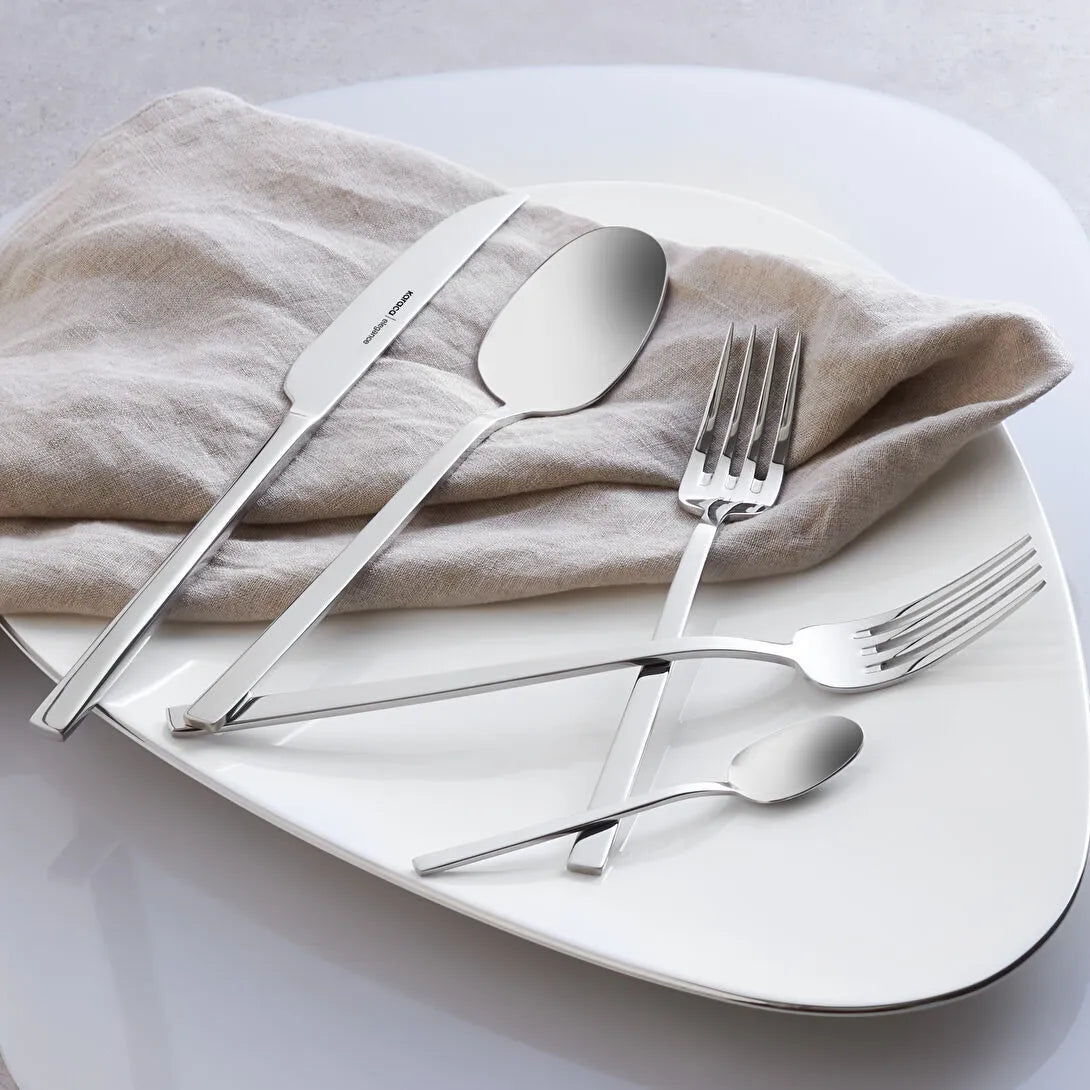 Karaca Theo 30-delt Bestiksæt 18/10 rustfrit stål | Sølv | 6 personer