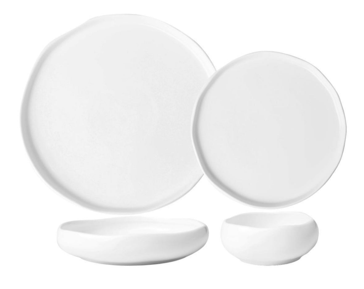 Almina Moderne Spisestel “Wave” – 27 dele i porcelæn