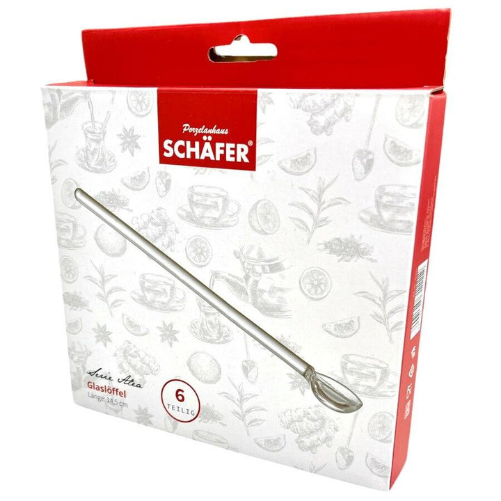 Glas Kaffeskesæt 6 stk. - Schäfer Atea