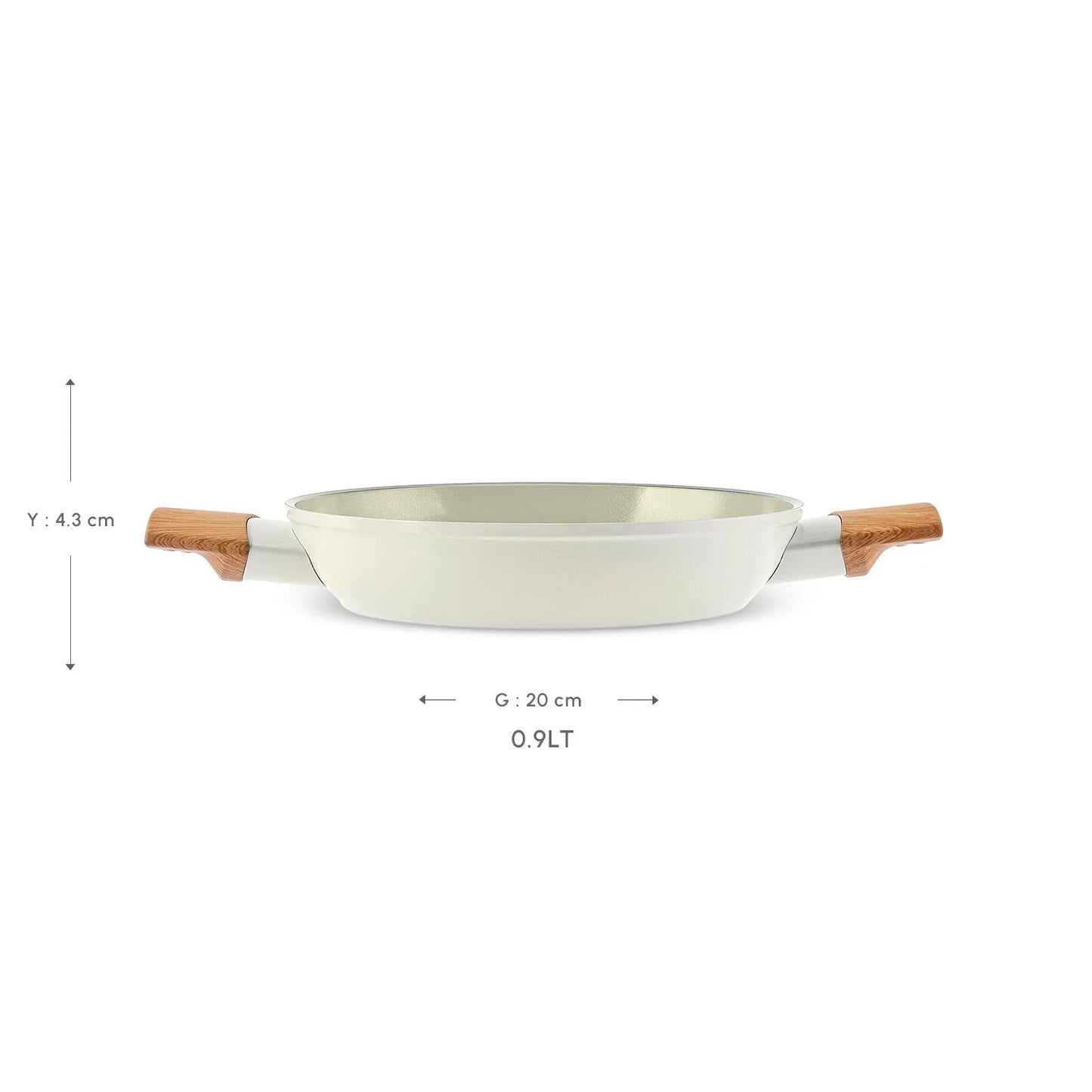 Karaca Swisscrystal Stegepande 900 ML | 20 cm – Induktionsbund