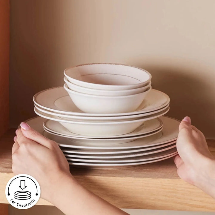 Karaca Elegance Bone Lumina – 24 dele Middagsservice til 6 personer