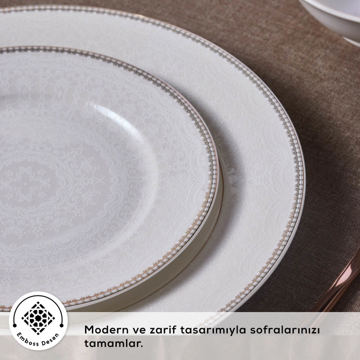 Karaca Elegance Bone Lumina – 24 dele Middagsservice til 6 personer