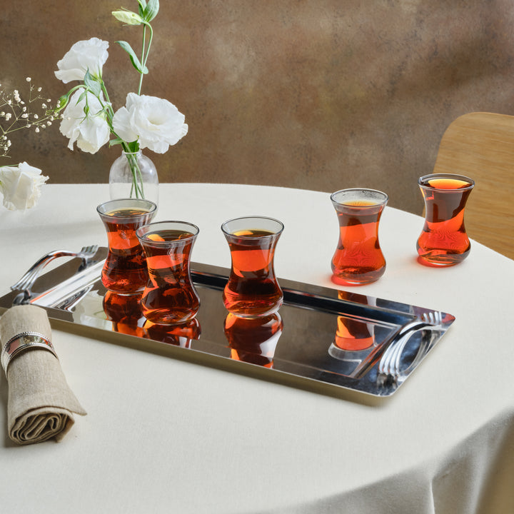 Karaca Ortho Serveringsbakke - Rustfrit stål 50x23 cm