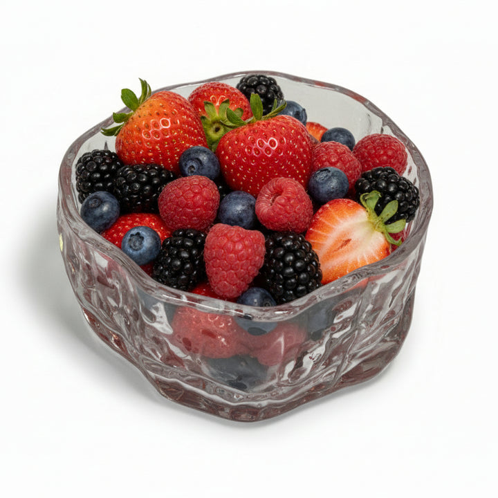 Almina Snow Buccia Dessertskål m/Underkop - Facetsleben Design - 12 Dele - 300 ml