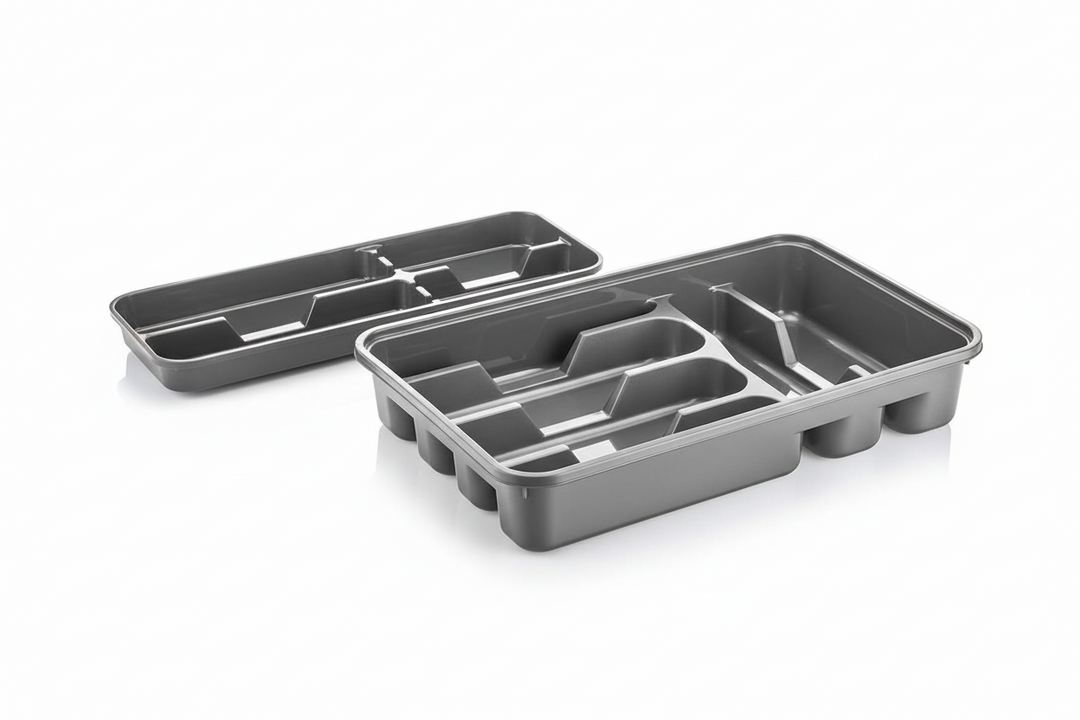 Michelino Dobbelt Bestikbakke - Grå