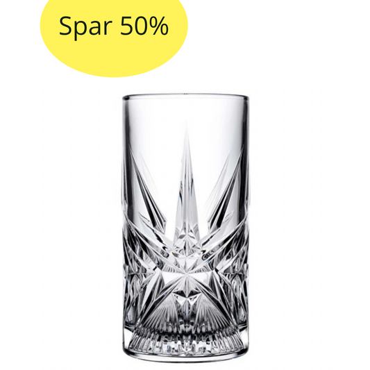 Høj Drikkeglassæt 4 stk. 350 ml - Pasabahce Crystallin Cielo