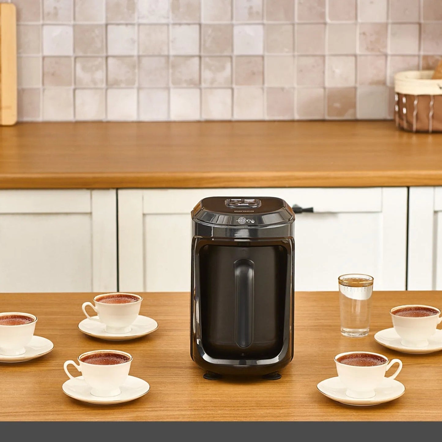 Karaca Hatır Hüp 2-in-1 Tyrkisk Kaffemaskine | Sort