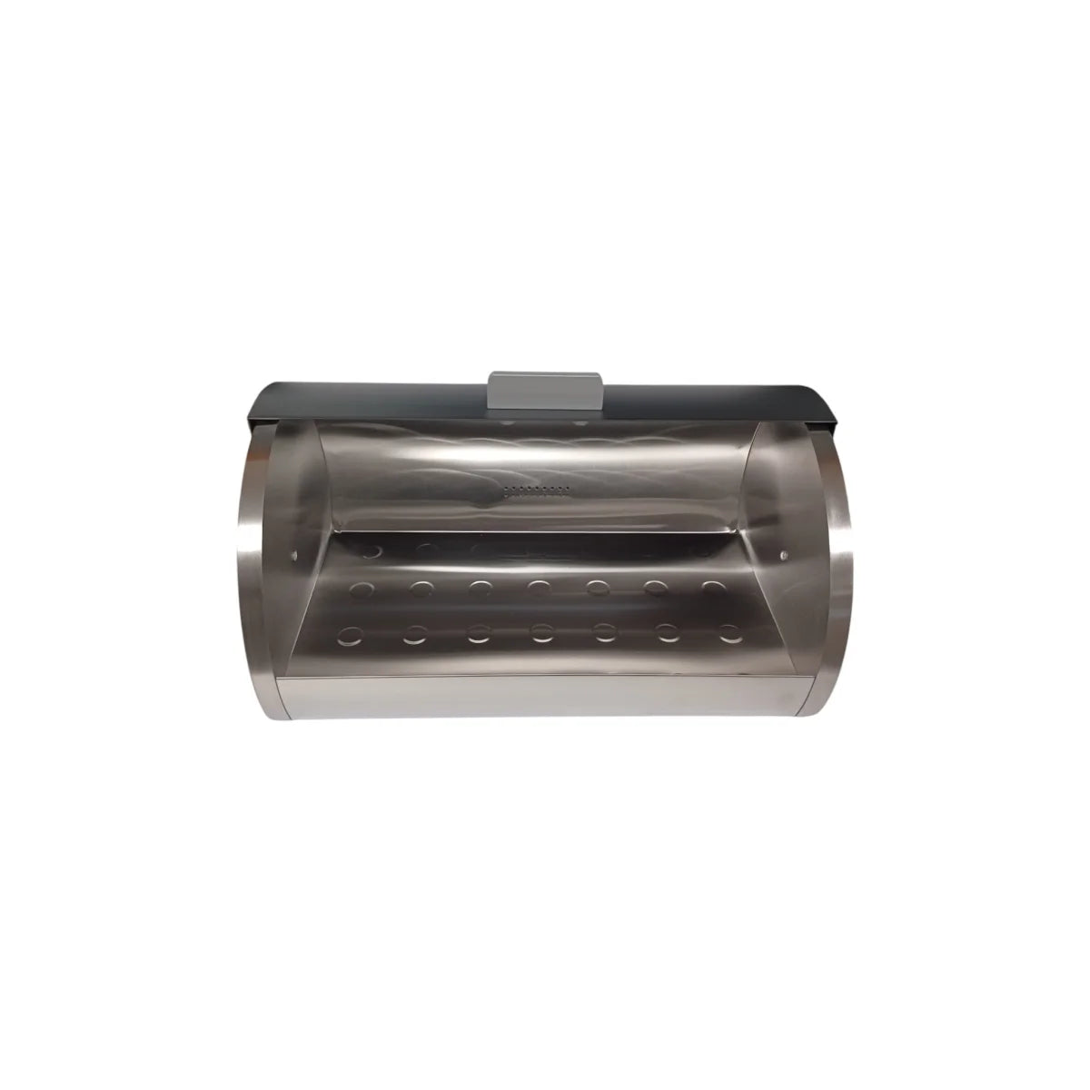 Michelino Brødkasse i Rustfrit Stål – Sort Design (38,5 cm)