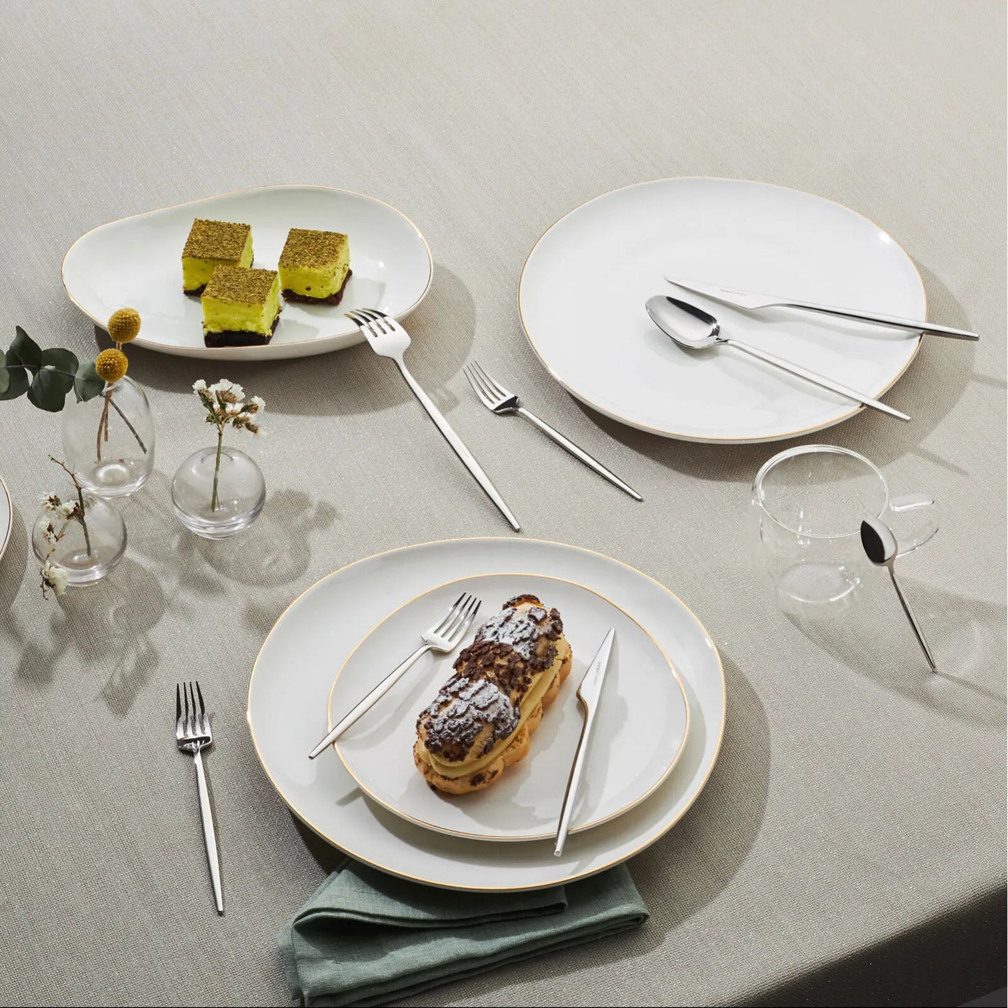 Karaca 316 Premium Moongate Sølv – Bestiksæt til 12 personer, 84 dele