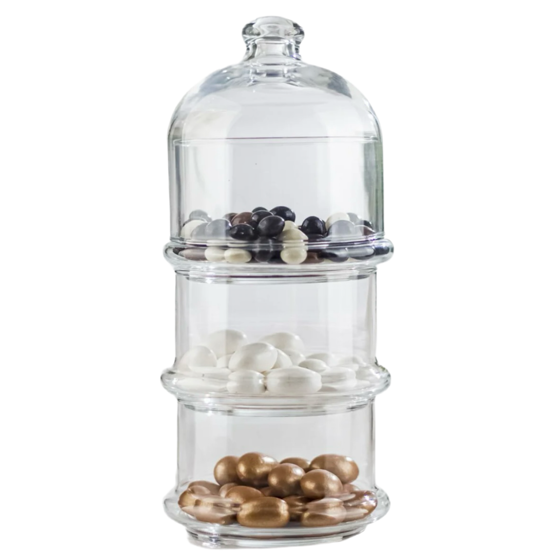 Glasopsats i 4 Dele - Pasabahce Villa Patisserie - 3 etager - 22 cm